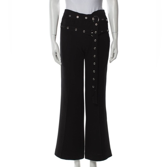cinq a sept Pants - NWT-Cinq-a-Sept Jessy Pants Size 0 Black Cropped Wide Leg High waisted